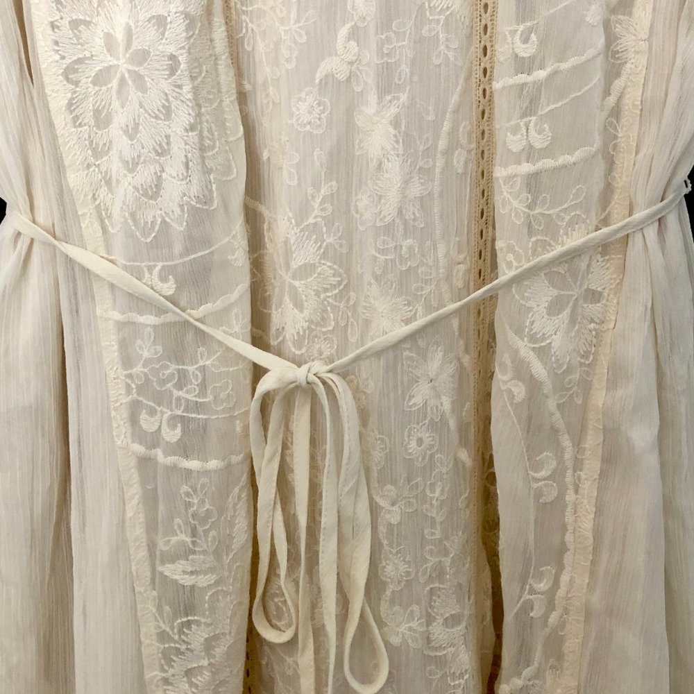 Anthropologie Cream Maxi Dress - Picture 5 of 8